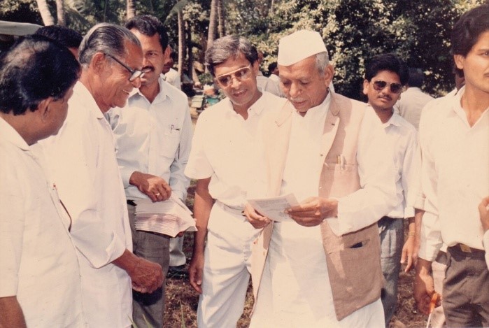 Agriculture Minister at farm Visit